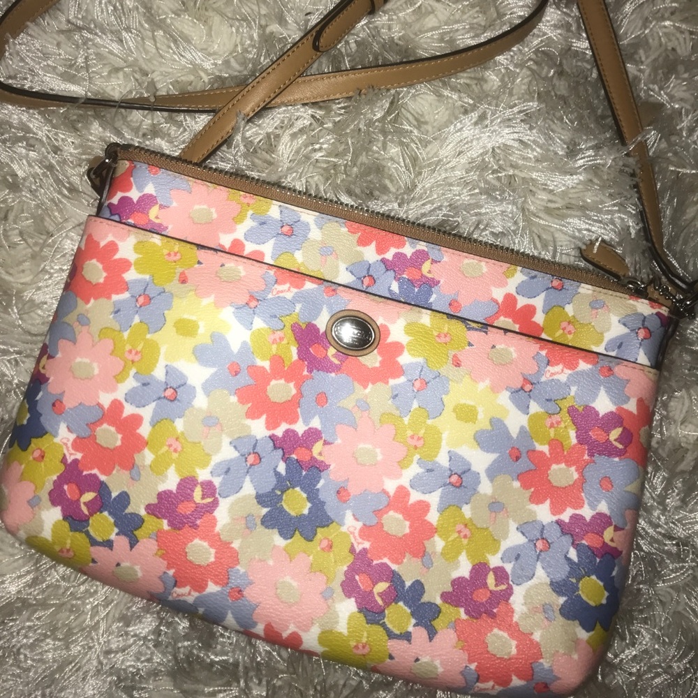 Spring Coach floral purse